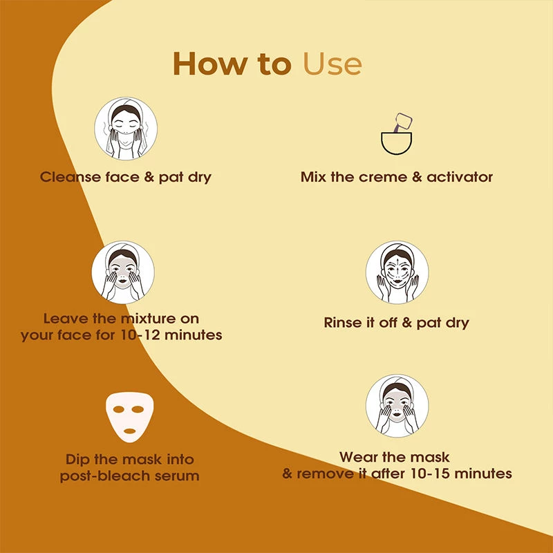 NutriGlow Advanced Organics Vitamin C Lightening Bleach, 20 g-4.webp